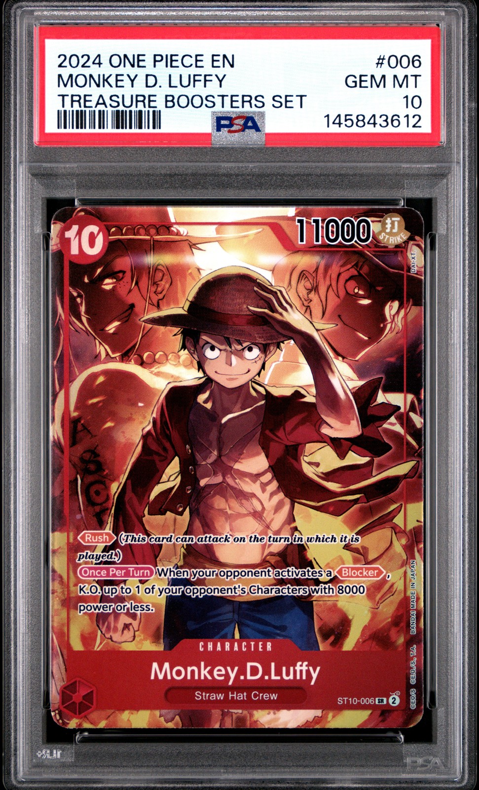 2024 One Piece Promos Monkey D. Luffy Treasure Boosters Set 006