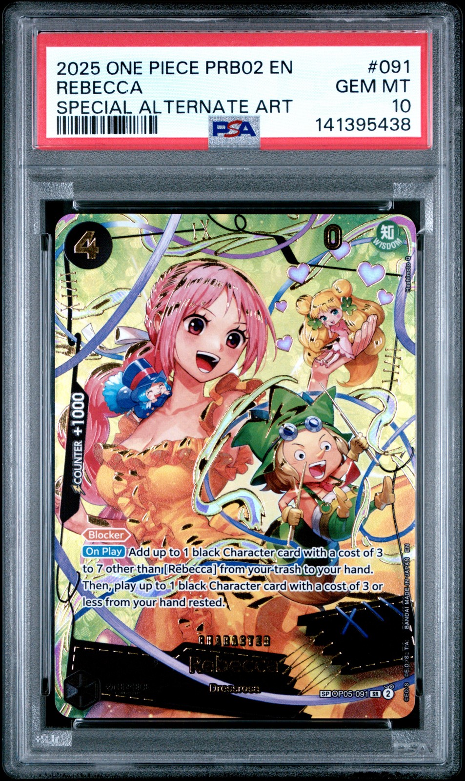 2025 One Piece PRB02-Premium Booster -One Piece Card the Best- Vol.2 Rebecca Special Alternate Art 091