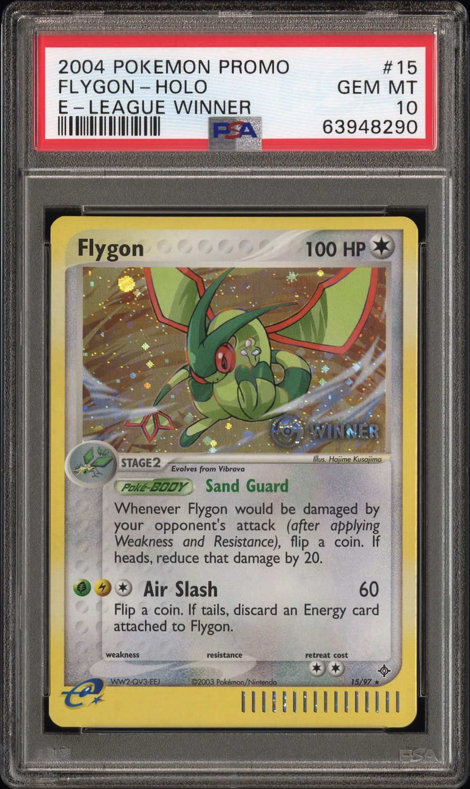 2004 Pokemon Promo Flygon-Holo E-League Winner 15