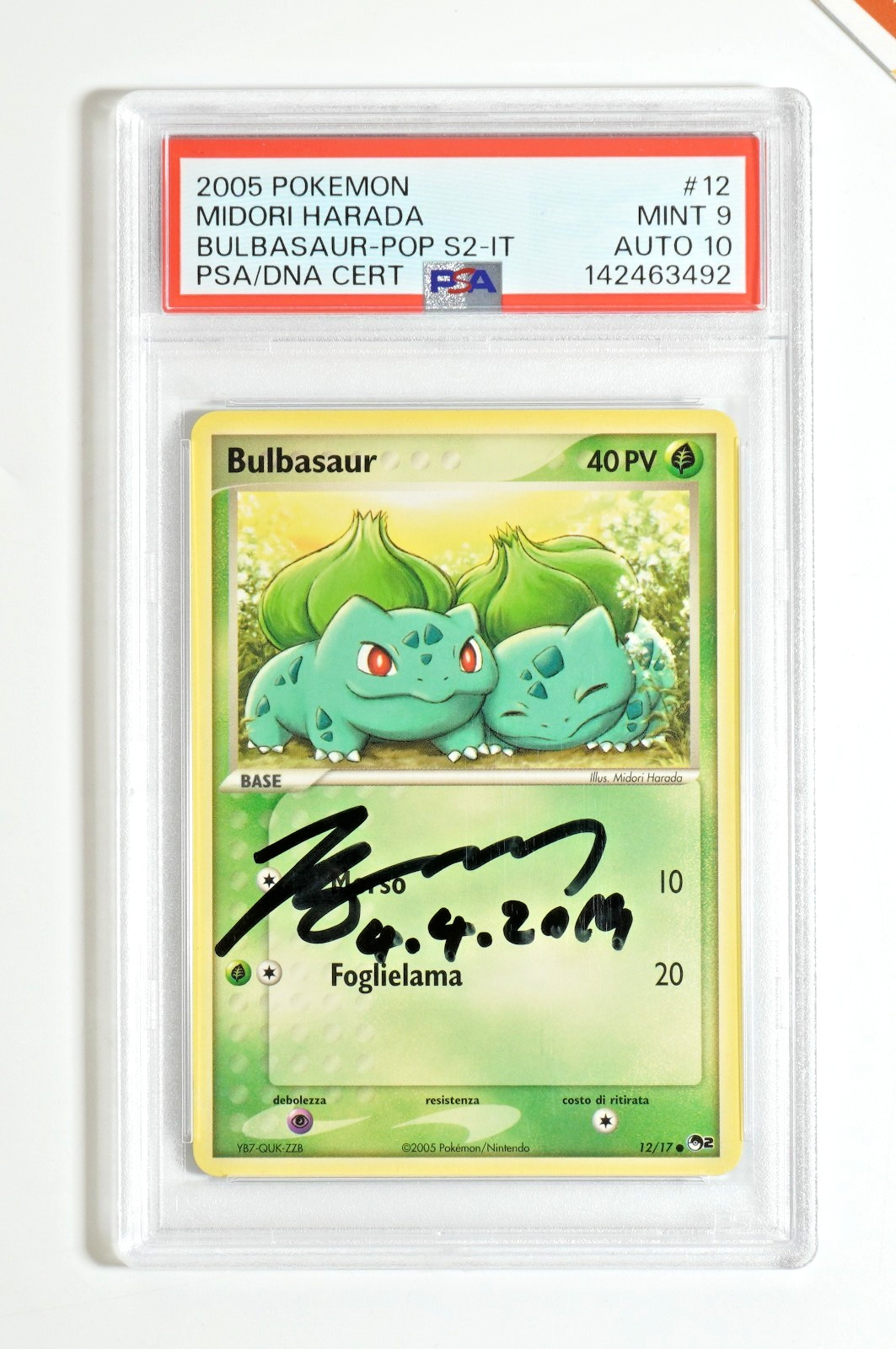 2005 Pokemon Pop Series 2 Bulbasaur Italian 12