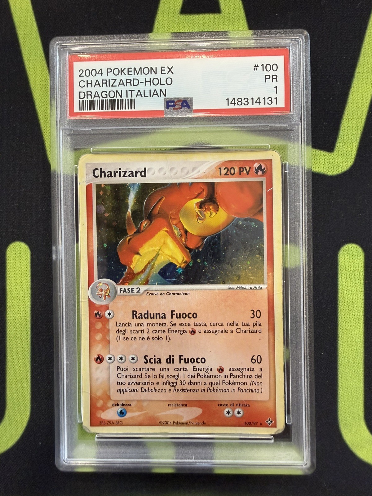 2004 Pokemon Italian EX Dragon Charizard-Holo 100