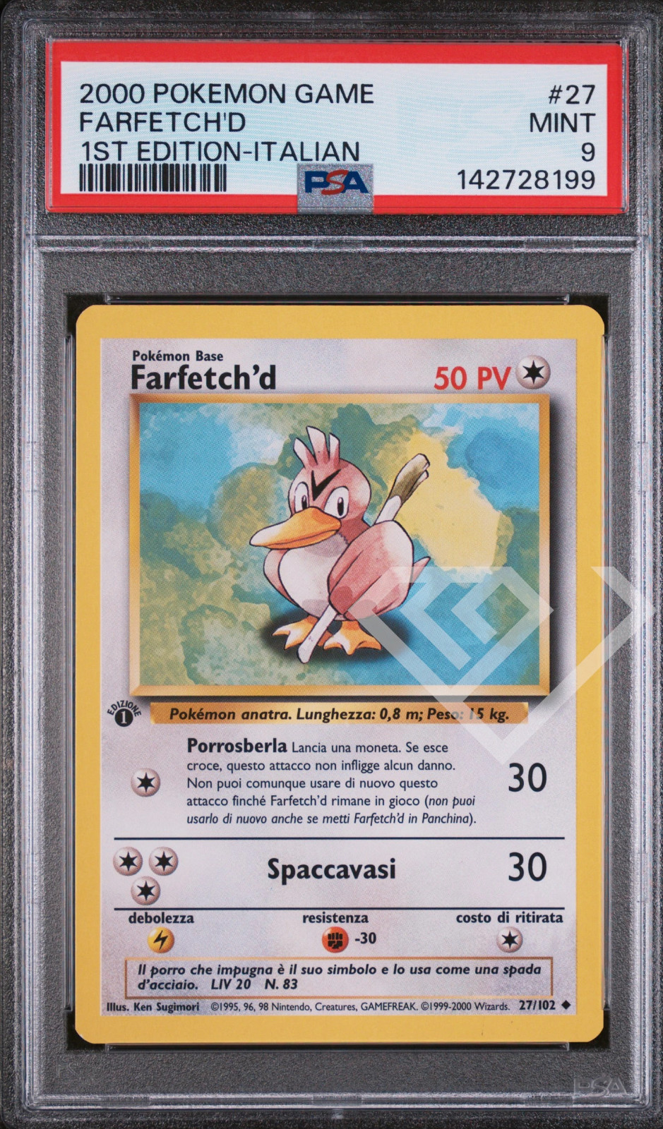 2000 Pokemon Game Farfetch'd 1st Edition-Italian 27