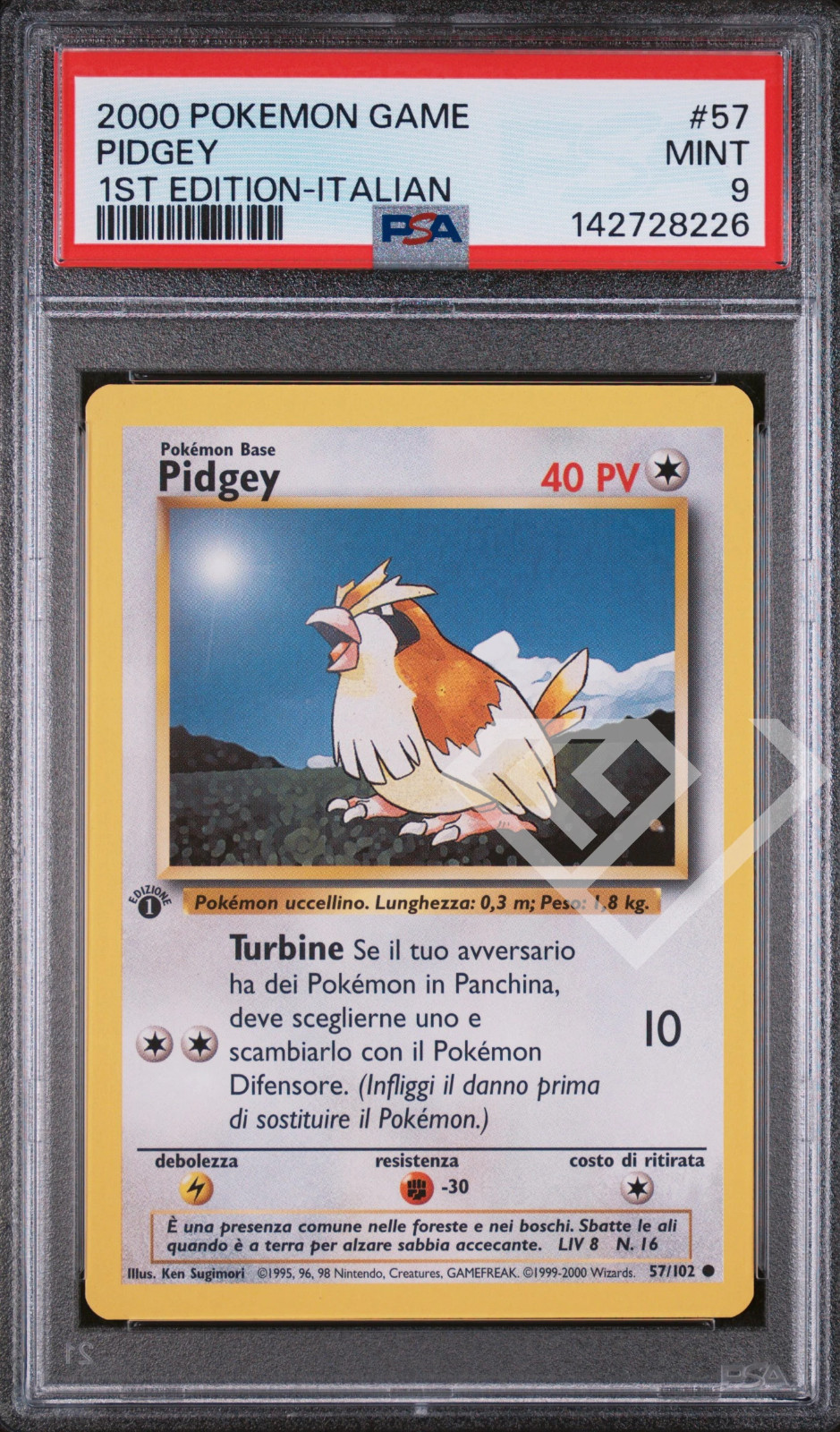 2000 Pokemon Game Pidgey 1st Edition-Italian 57