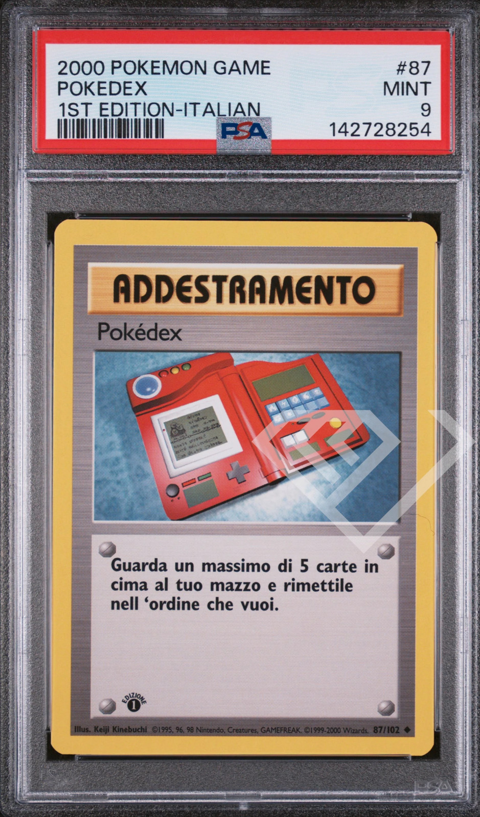 2000 Pokemon Game Pokedex 1st Edition-Italian 87