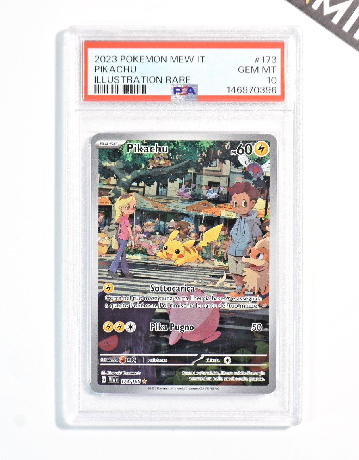 2023 Pokemon Italian Mew It-151 Pikachu Illustration Rare 173