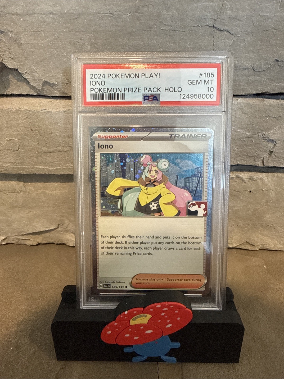 2024 Pokemon Play! Pokemon Prize Pack Iono Holo 185