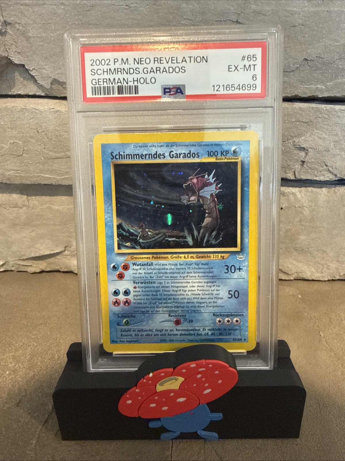 2002 Pokemon German Neo Revelation Schimmerndes Garados-Holo 65