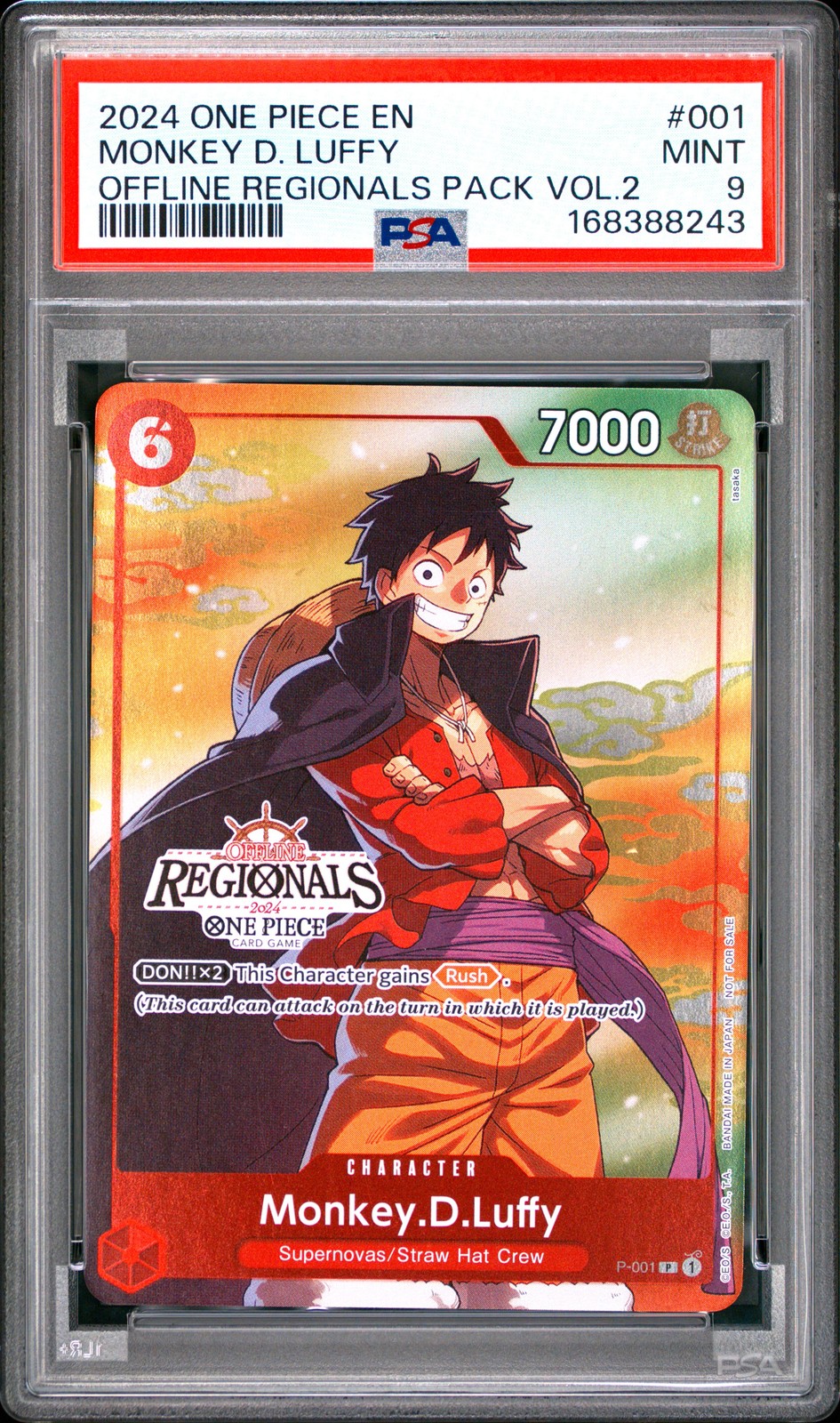 2024 One Piece Offline Regionals Pack 2024 Vol.2 Monkey D. Luffy 001