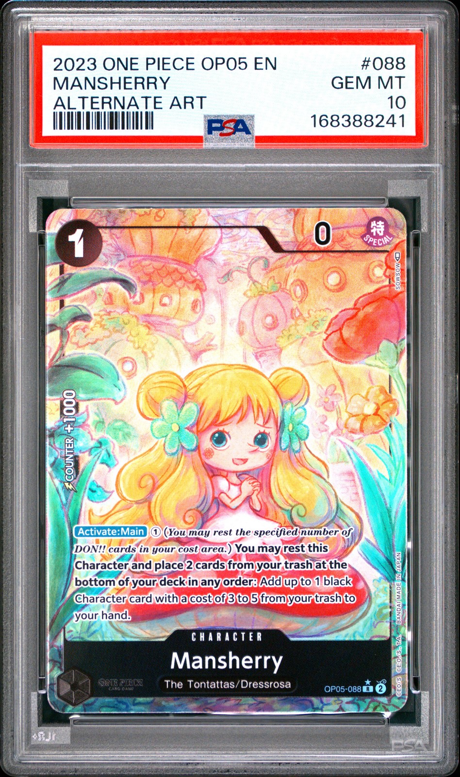 2023 One Piece OP05-Awakening of the New Era Mansherry Alternate Art 088