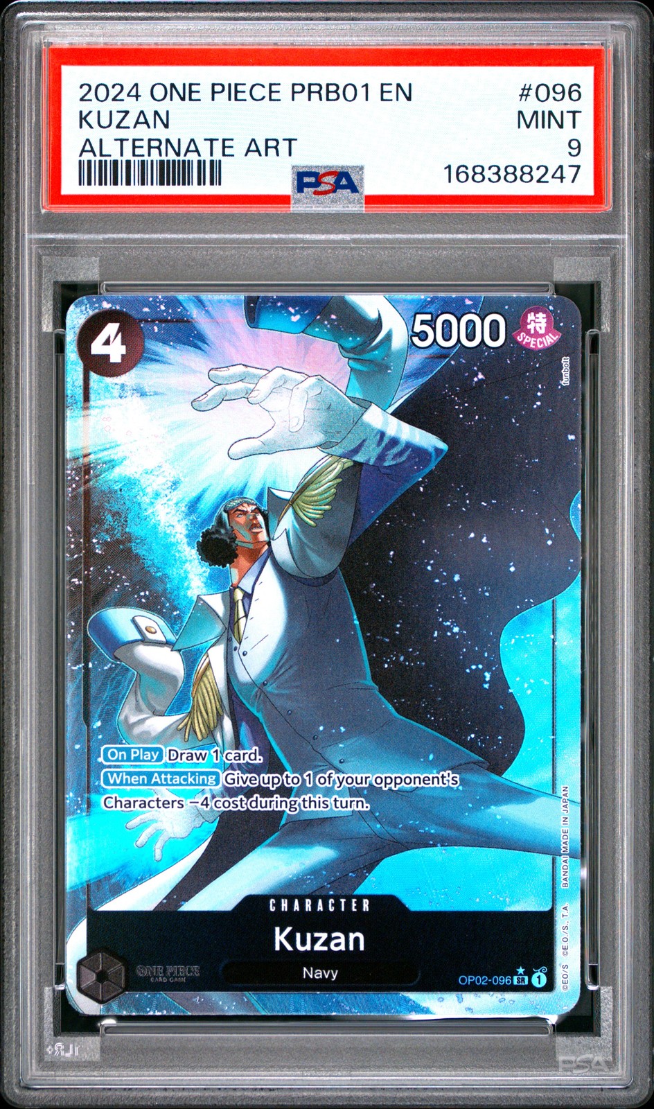 2024 One Piece PRB01-Premium Booster -One Piece Card the Best- Kuzan Alternate Art 096