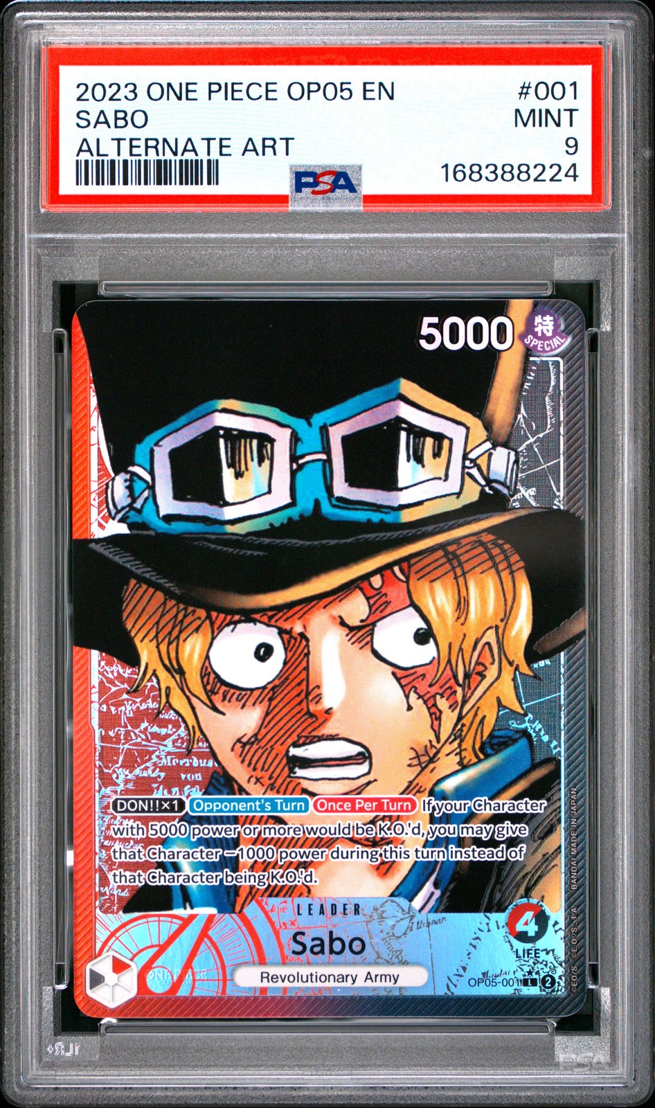 2023 One Piece OP05-Awakening of the New Era Sabo Alternate Art 001