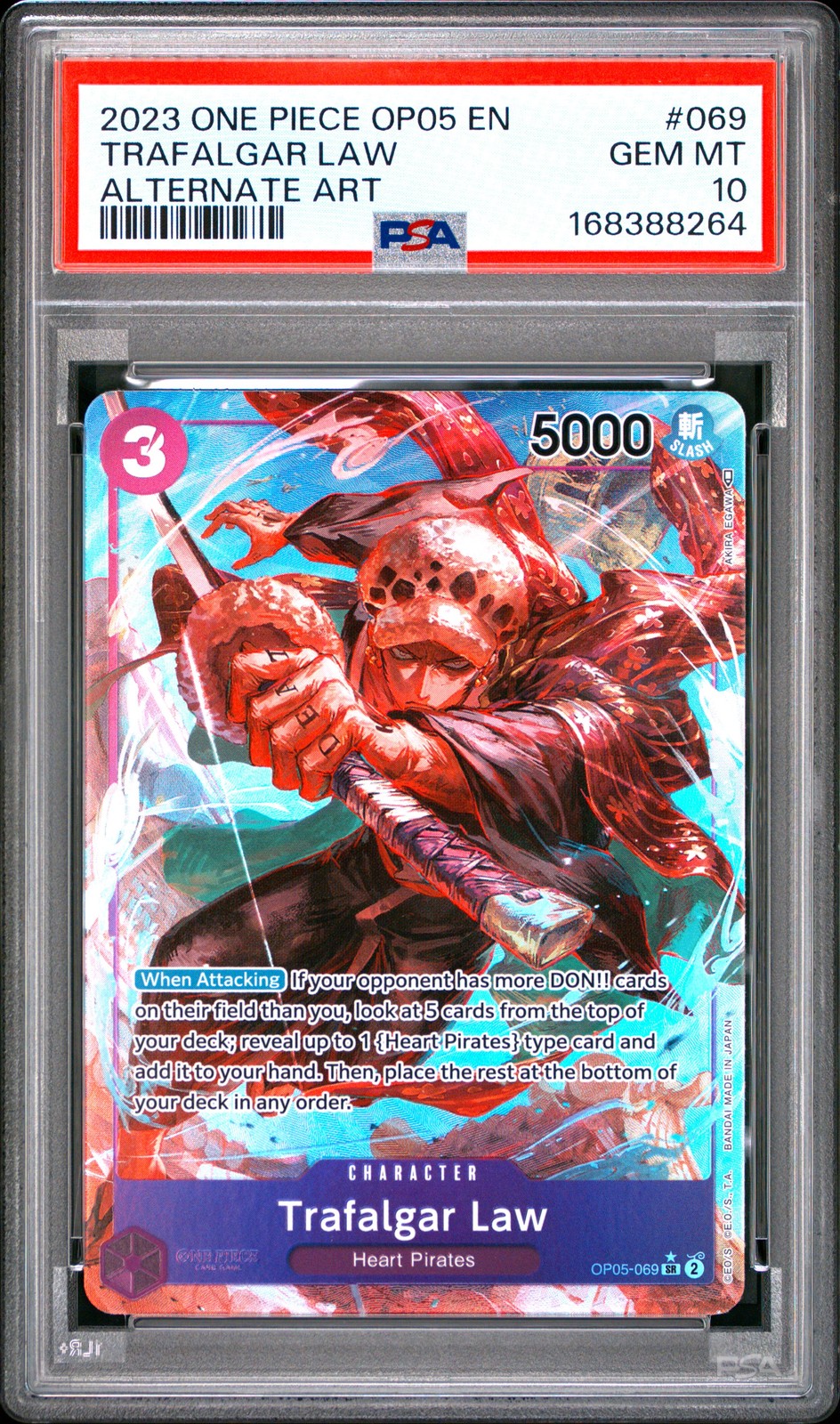 2023 One Piece OP05-Awakening of the New Era Trafalgar Law Alternate Art 069