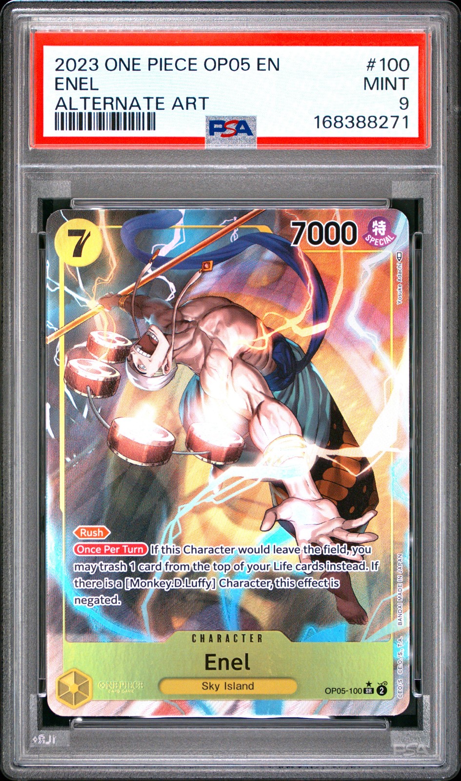 2023 One Piece OP05-Awakening of the New Era Enel Alternate Art 100
