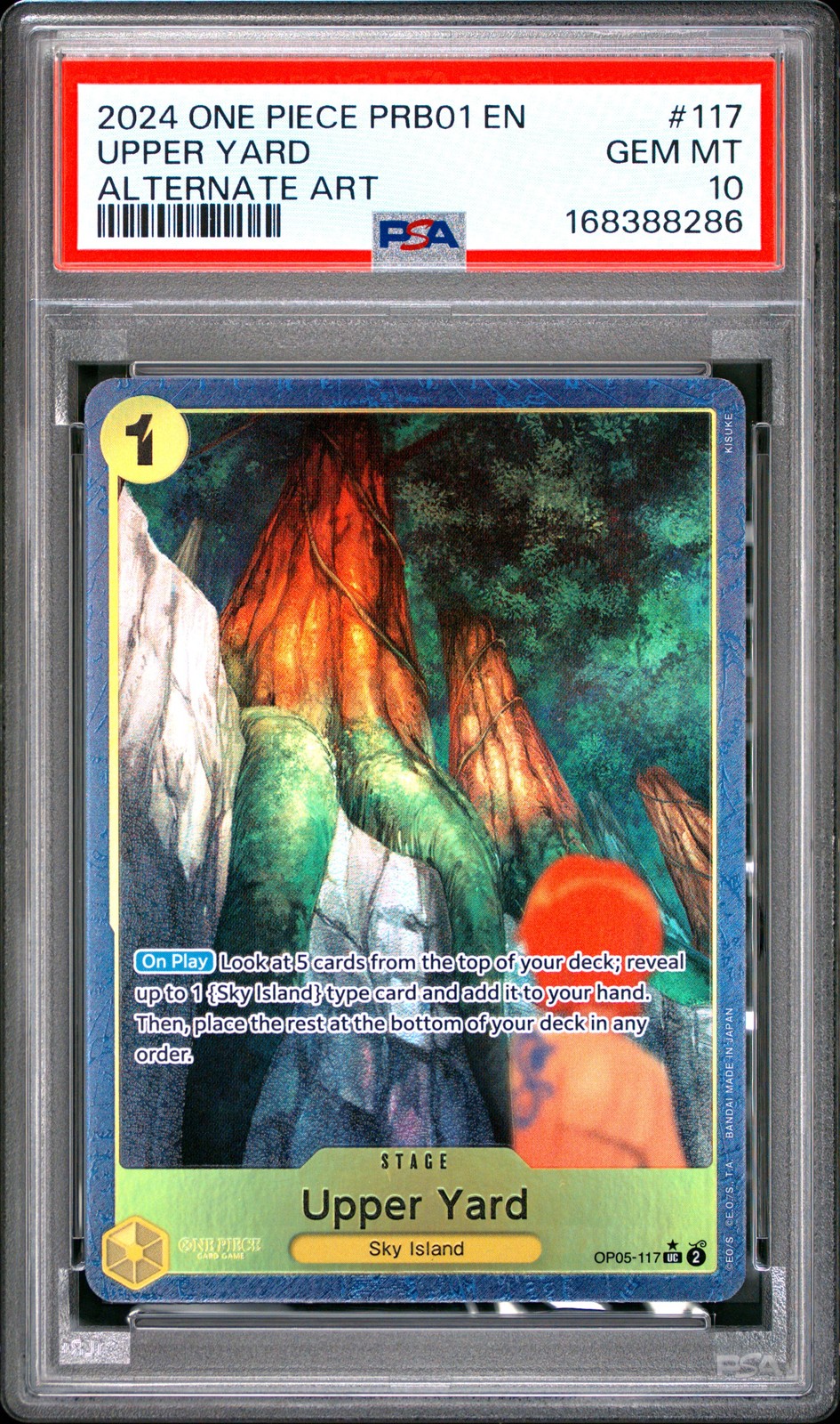 2024 One Piece PRB01-Premium Booster -One Piece Card the Best- Upper Yard Alternate Art 117