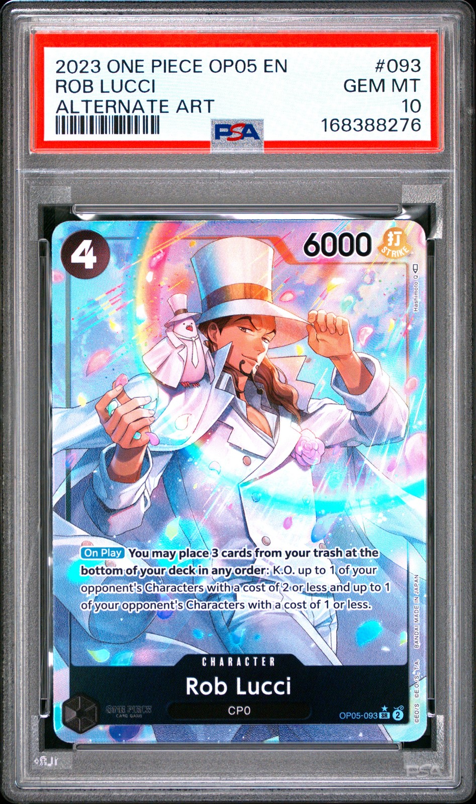 2023 One Piece OP05-Awakening of the New Era Rob Lucci Alternate Art 093