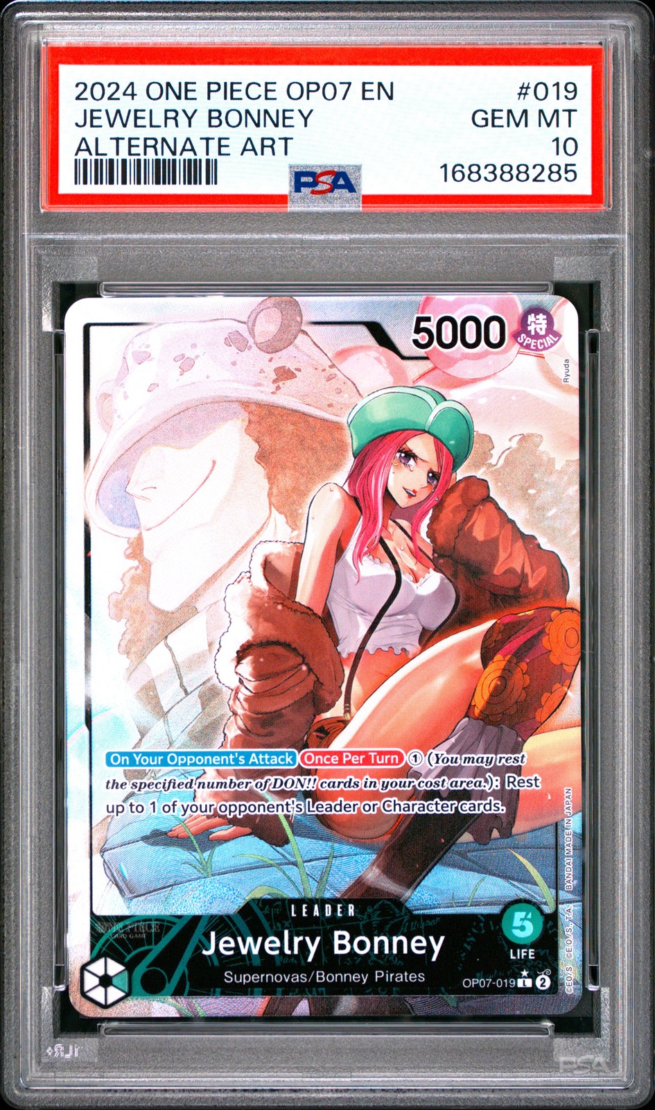 2024 One Piece OP07-500 Years in the Future Jewelry Bonney Alternate Art 019