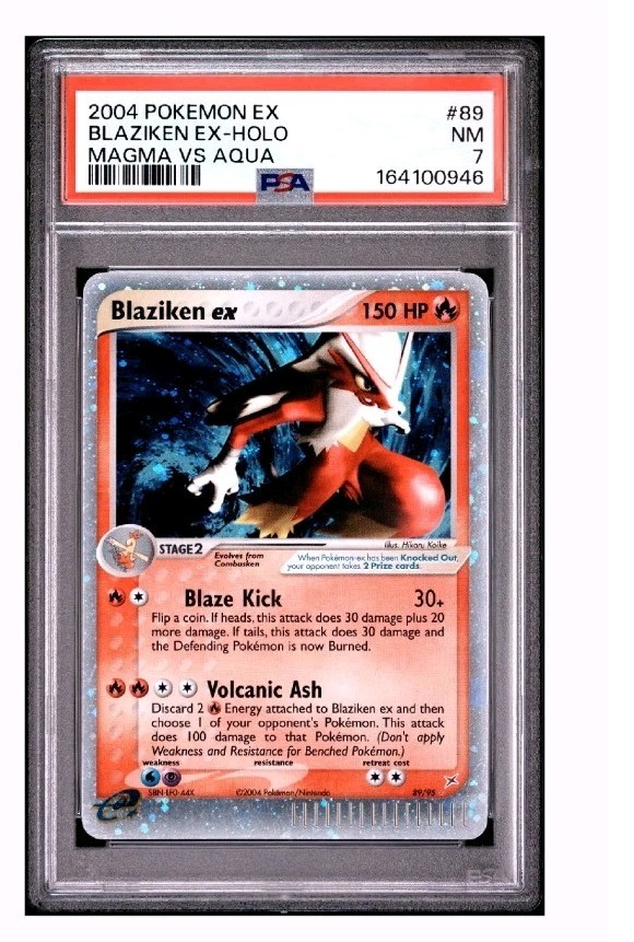 2004 Pokemon EX Team Magma VS Team Aqua Blaziken EX-Holo 89