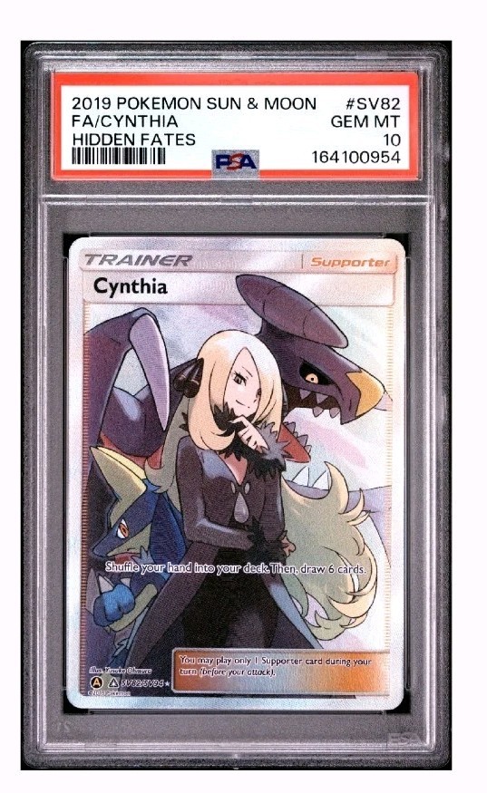 2019 Pokemon Sun & Moon Hidden Fates Full Art/Cynthia SV82