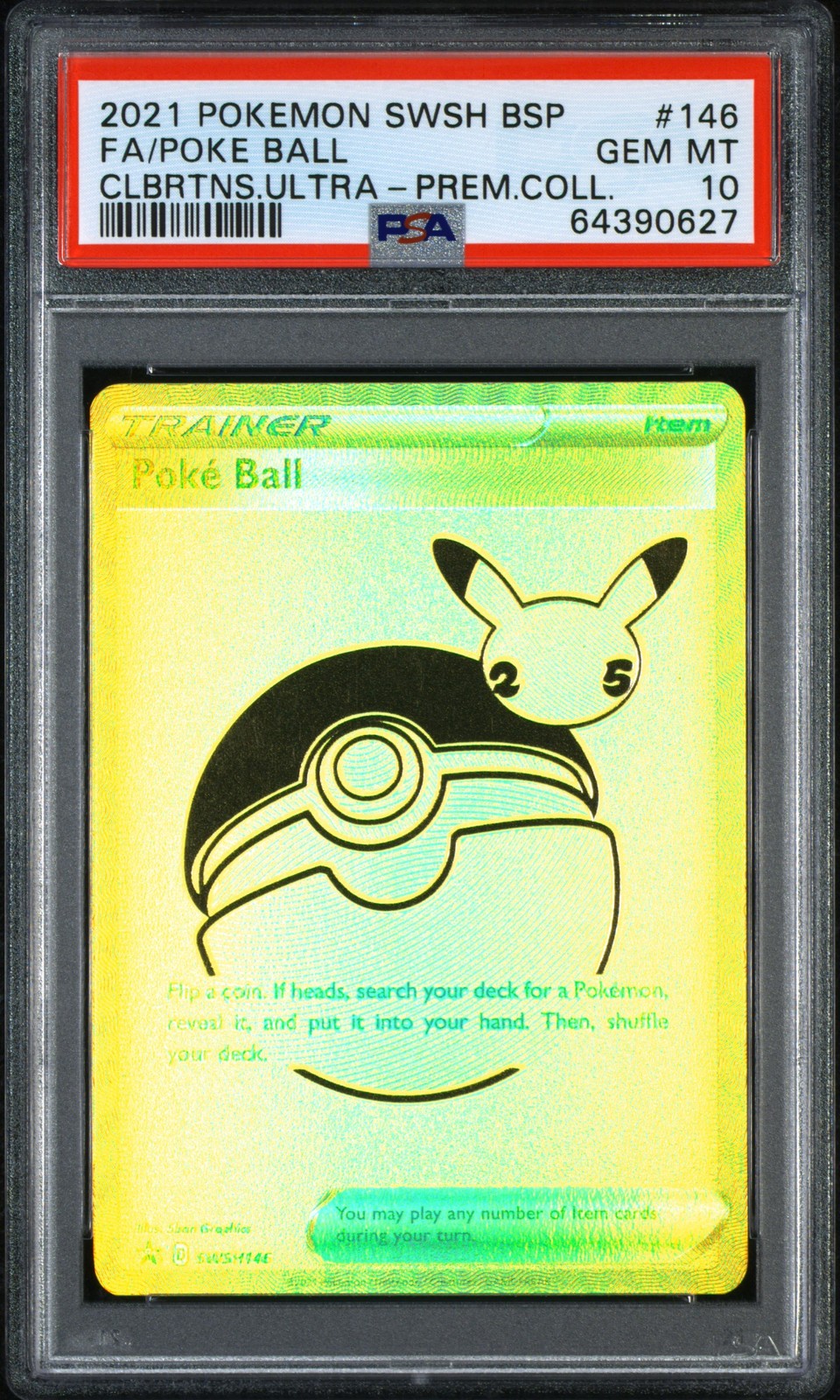 2021 Pokemon Swsh Black Star Promo Full Art/Poke Ball Celebrations Ultra-Premium Collection 146