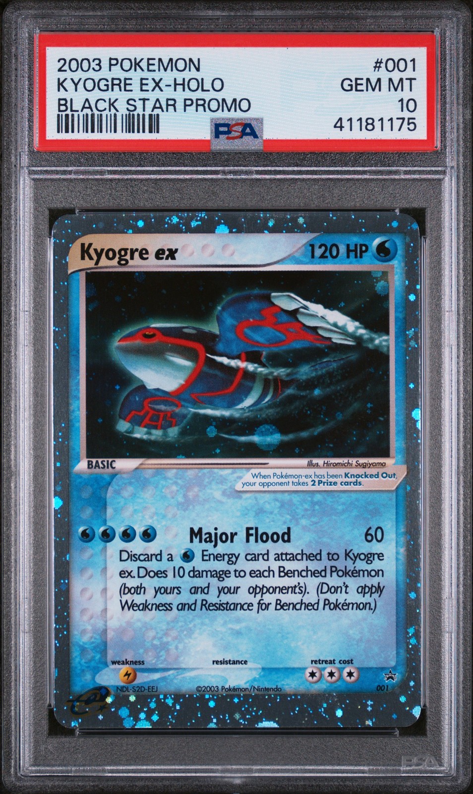 2003 Pokemon Black Star Promo Kyogre EX-Holo 001