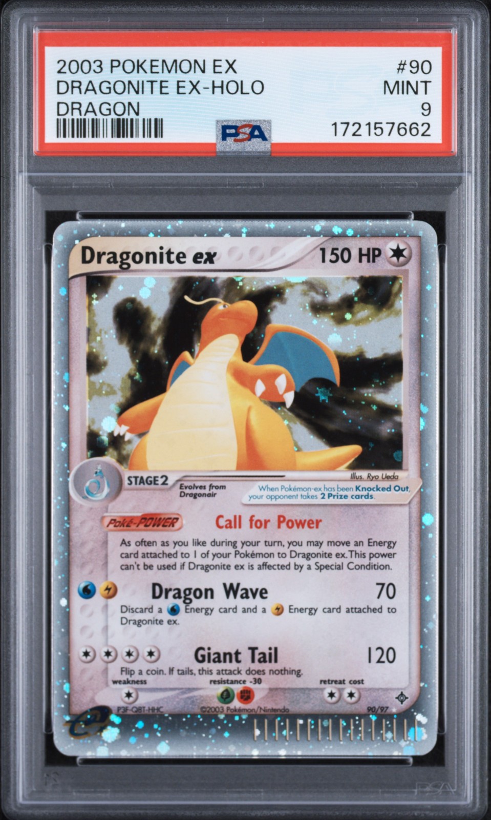 2003 Pokemon EX Dragon Dragonite EX-Holo 90