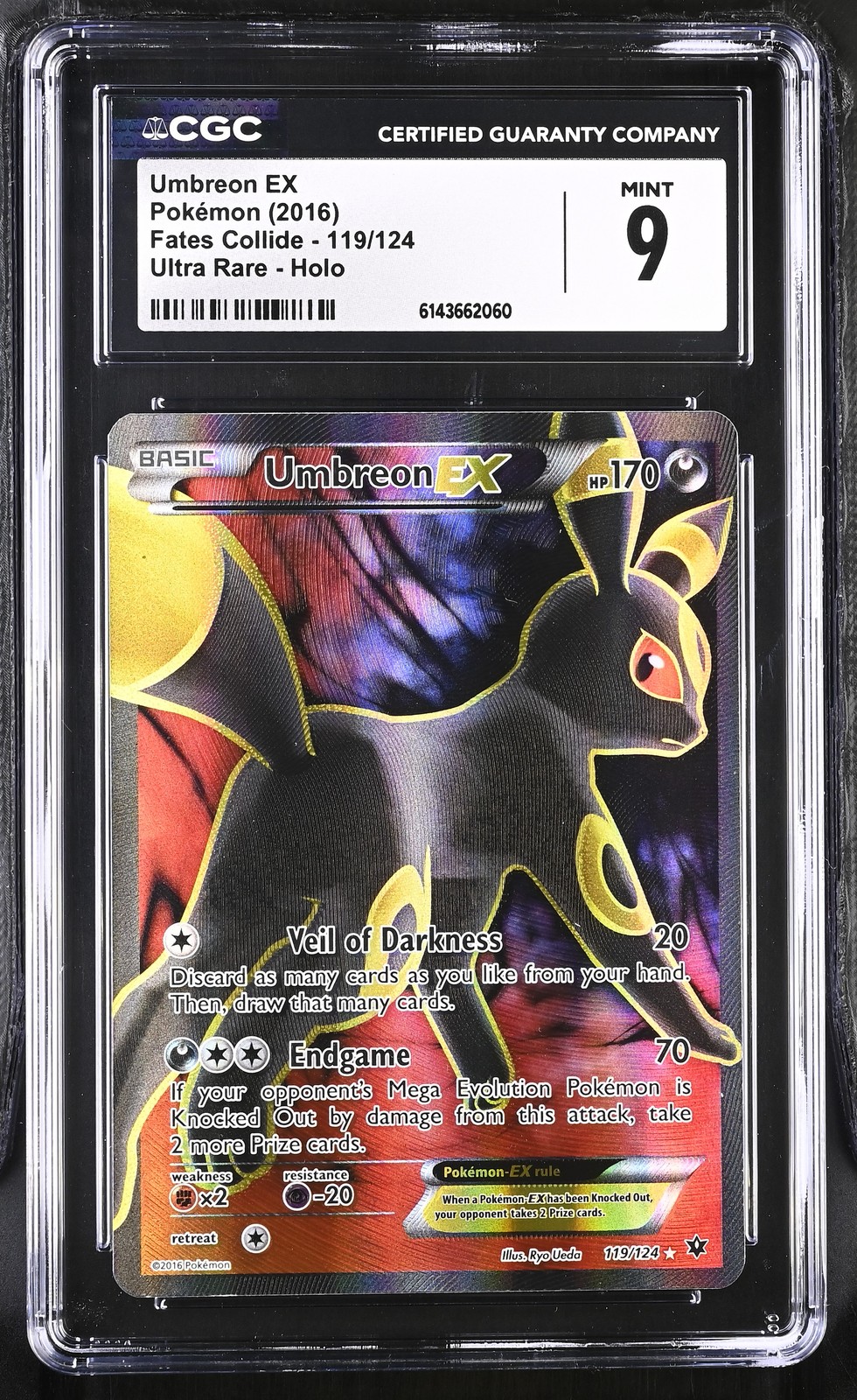 2016 Fates Collide - English Umbreon EX Ultra Rare Ultra Rare Holo 119/124