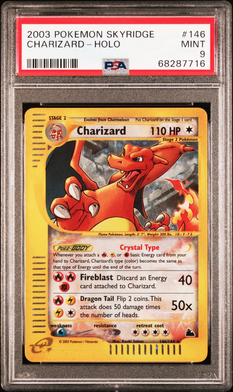 2003 Pokemon Skyridge Charizard-Holo 146