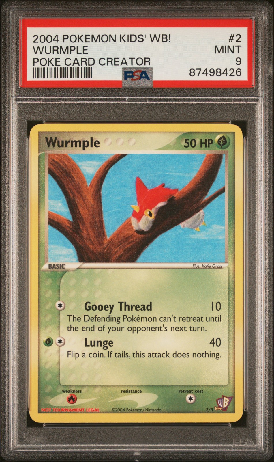 2004 Pokemon Kids' WB! Poke Card Creator Wurmple 2