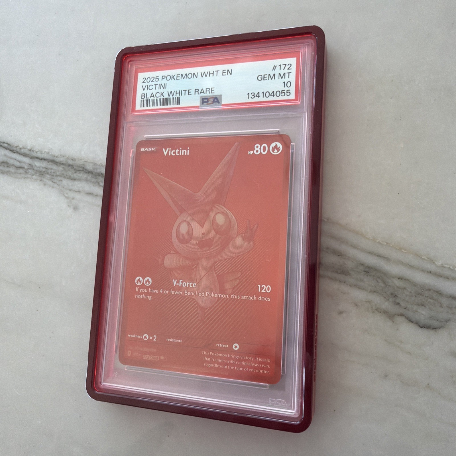 2025 Pokemon Wht EN-White Flare Victini Black White Rare 172