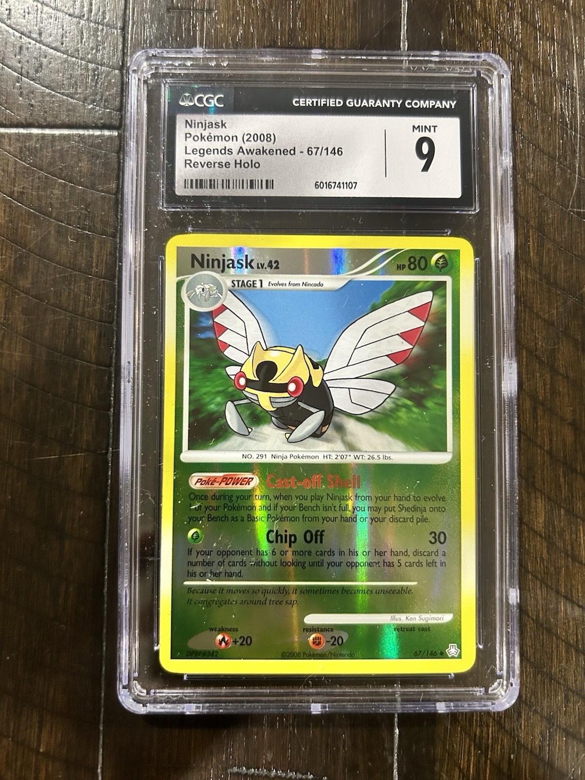 2008 Legends Awakened - English Ninjask Uncommon Reverse Holo 67/146