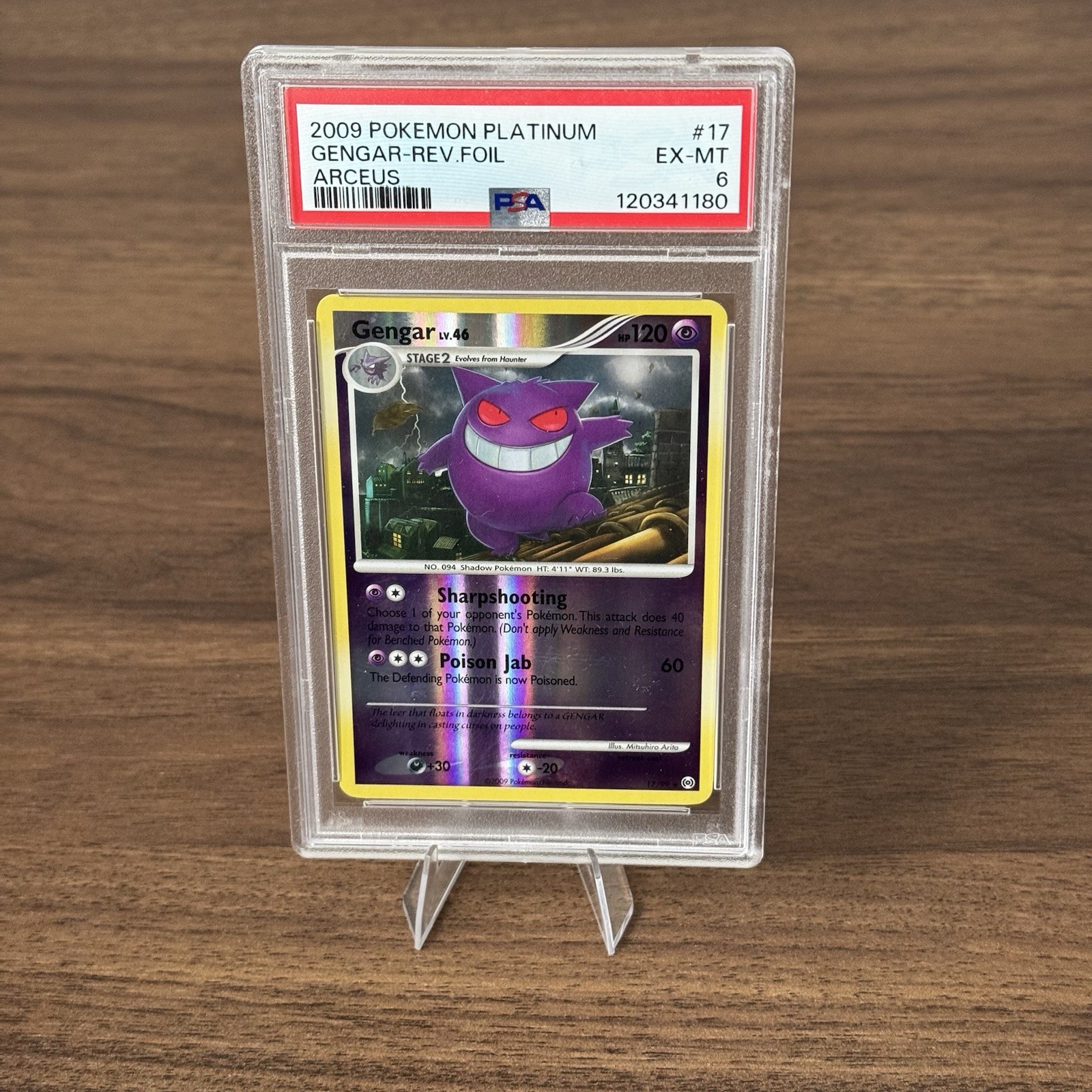 2009 Pokemon Platinum Arceus Gengar-Reverse Foil 17