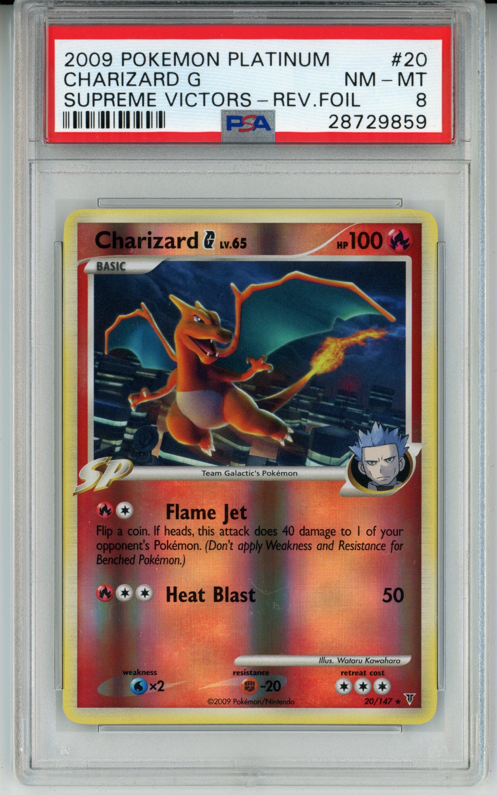 2009 Pokemon Platinum Supreme Victors Charizard G-Reverse Foil 20