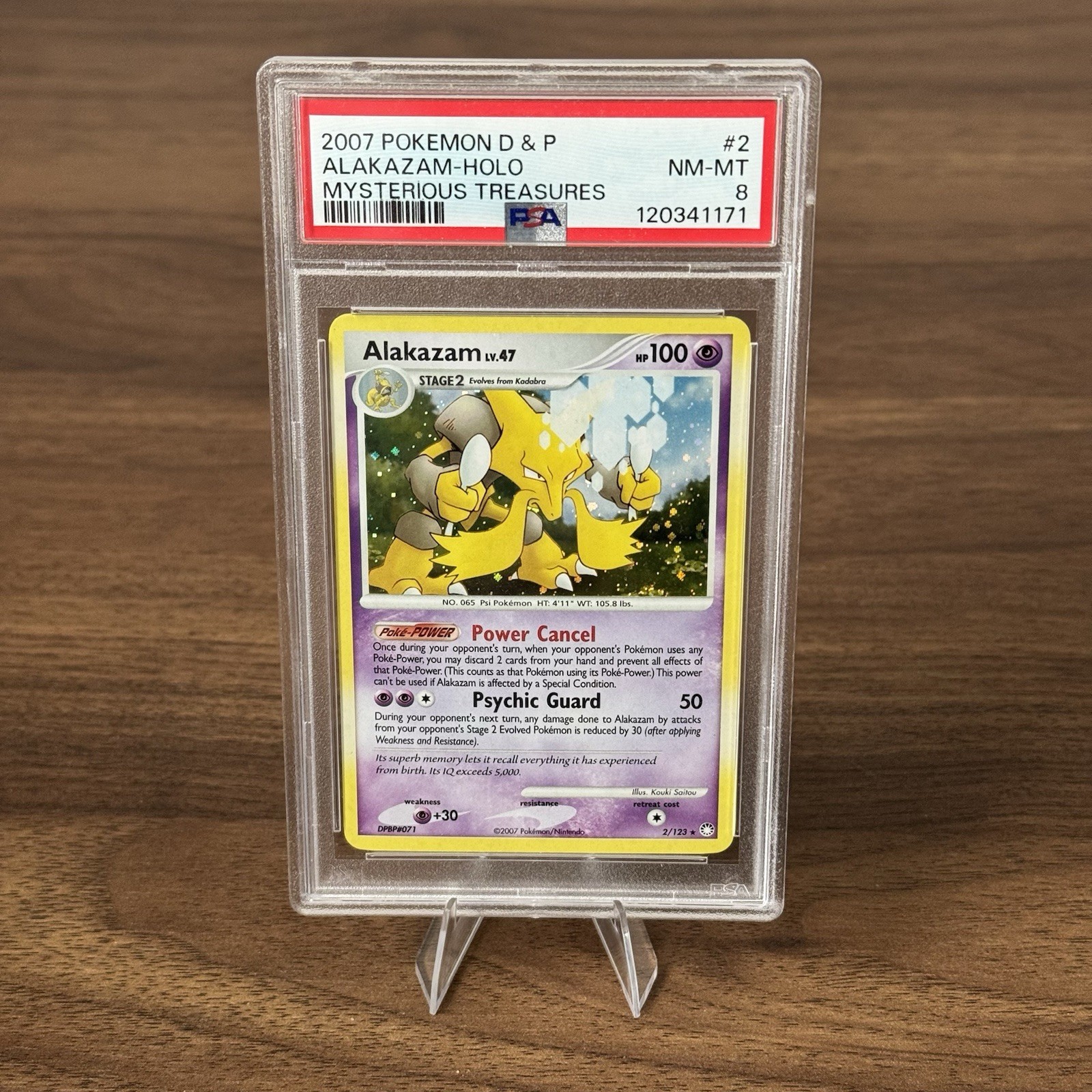 2007 Pokemon Diamond & Pearl Mysterious Treasures Alakazam-Holo 2