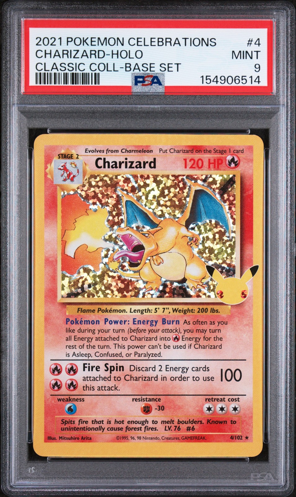 2021 Pokemon Celebrations Classic Collection Charizard-Holo 4