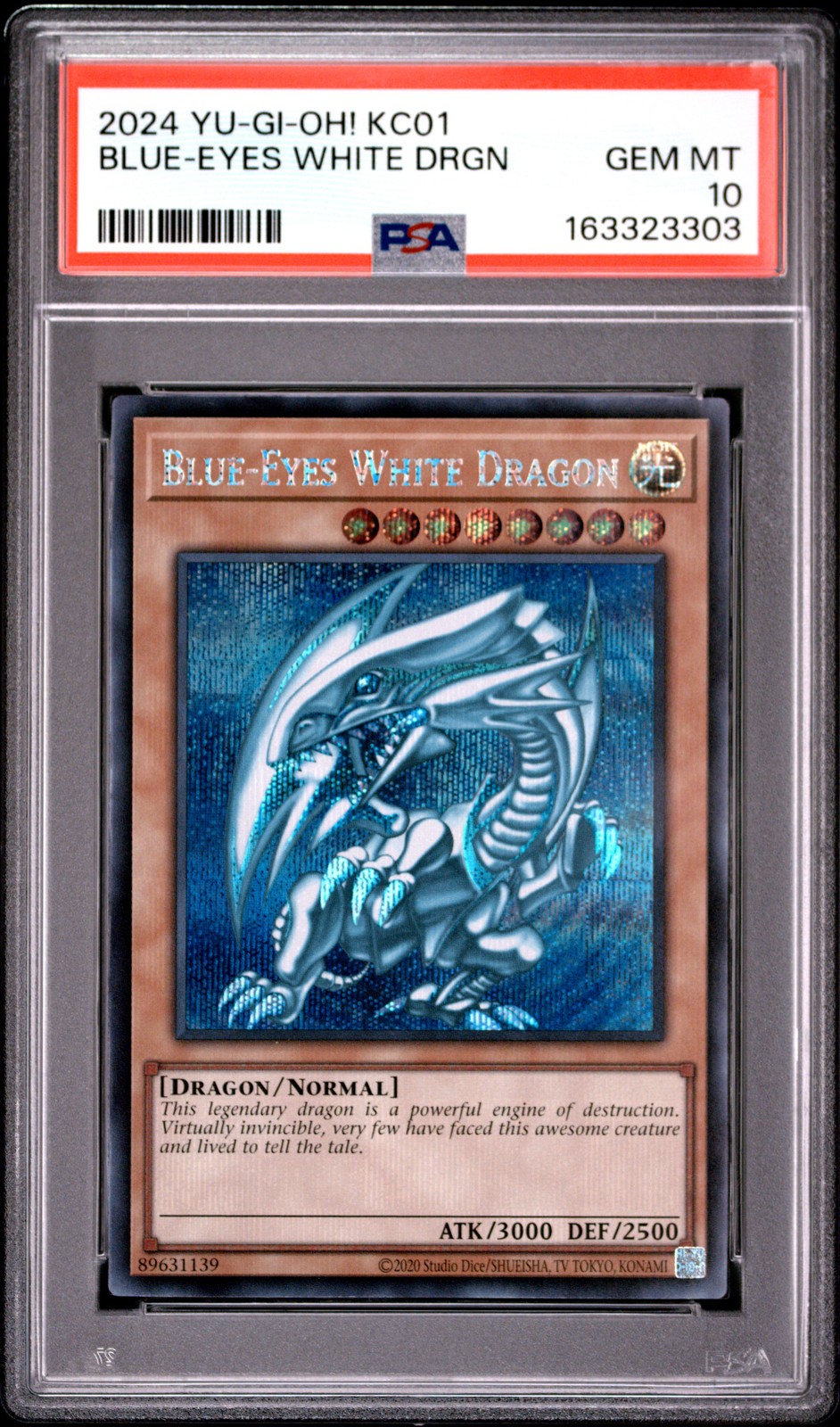 2024 YU-GI-Oh! KC01-25th Anniversary Ultimate Kaiba Set Blue-Eyes White Dragon