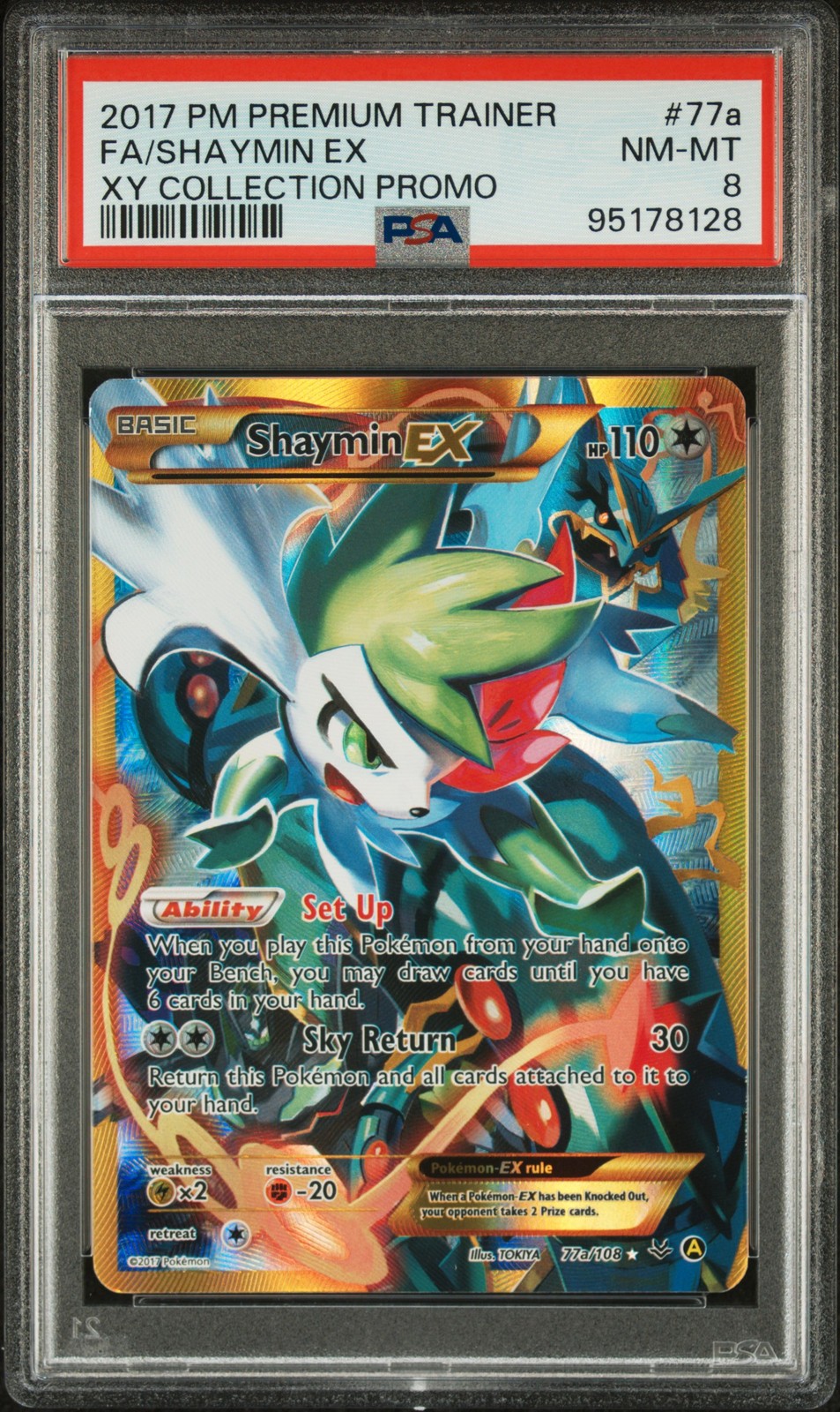 2017 Pokemon Premium Trainer XY Collection Promo Full Art/Shaymin EX 77a