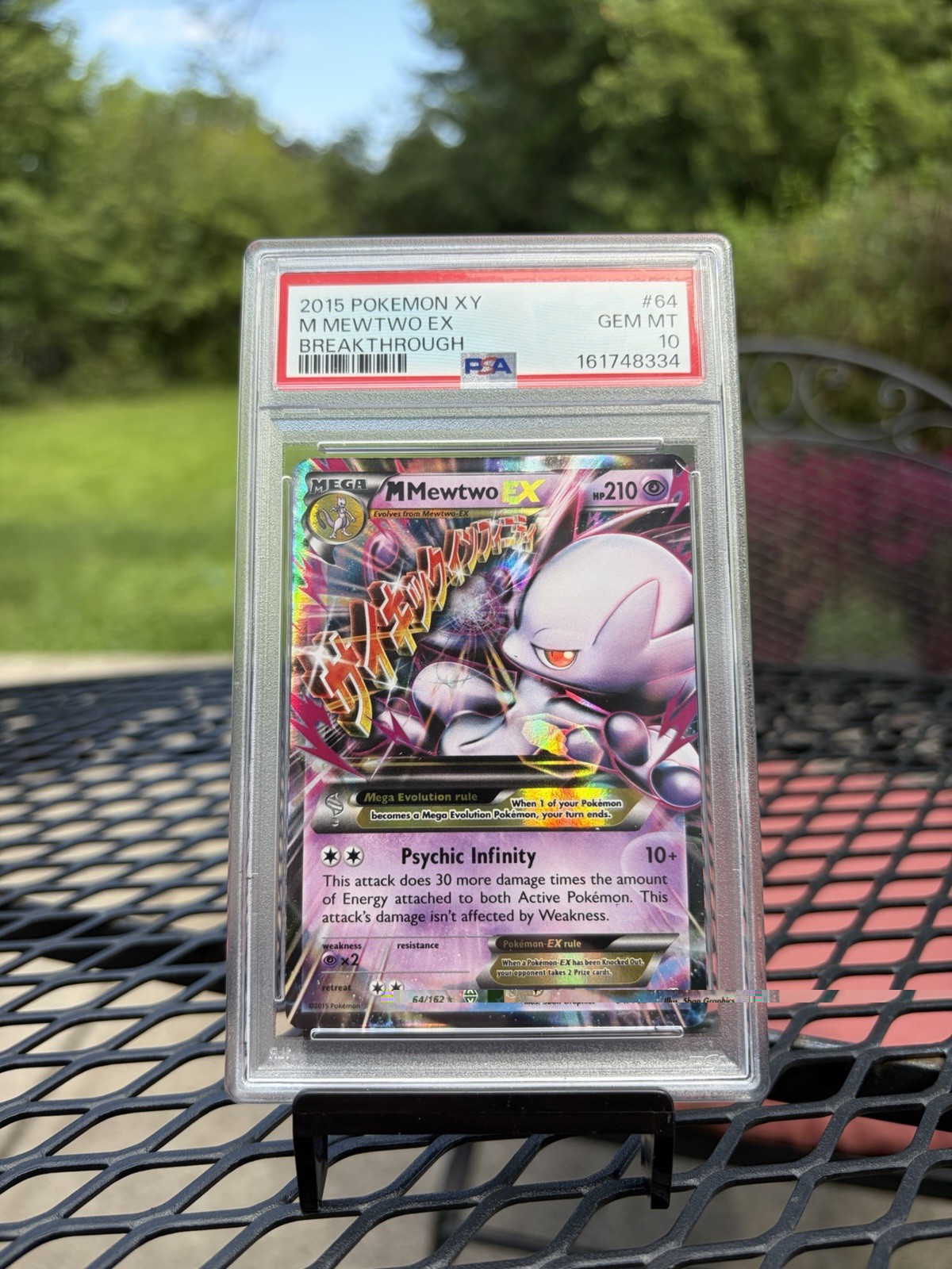 2015 Pokemon XY Breakthrough M Mewtwo EX 64