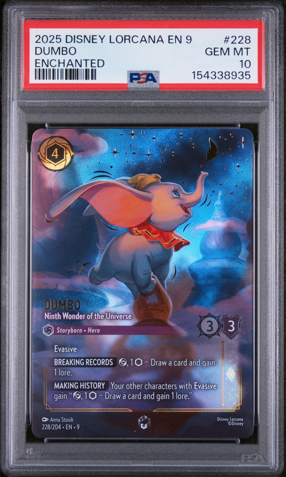 2025 Disney Lorcana EN 9-Fabled Dumbo - Ninth Wonder of the Universe Enchanted 228