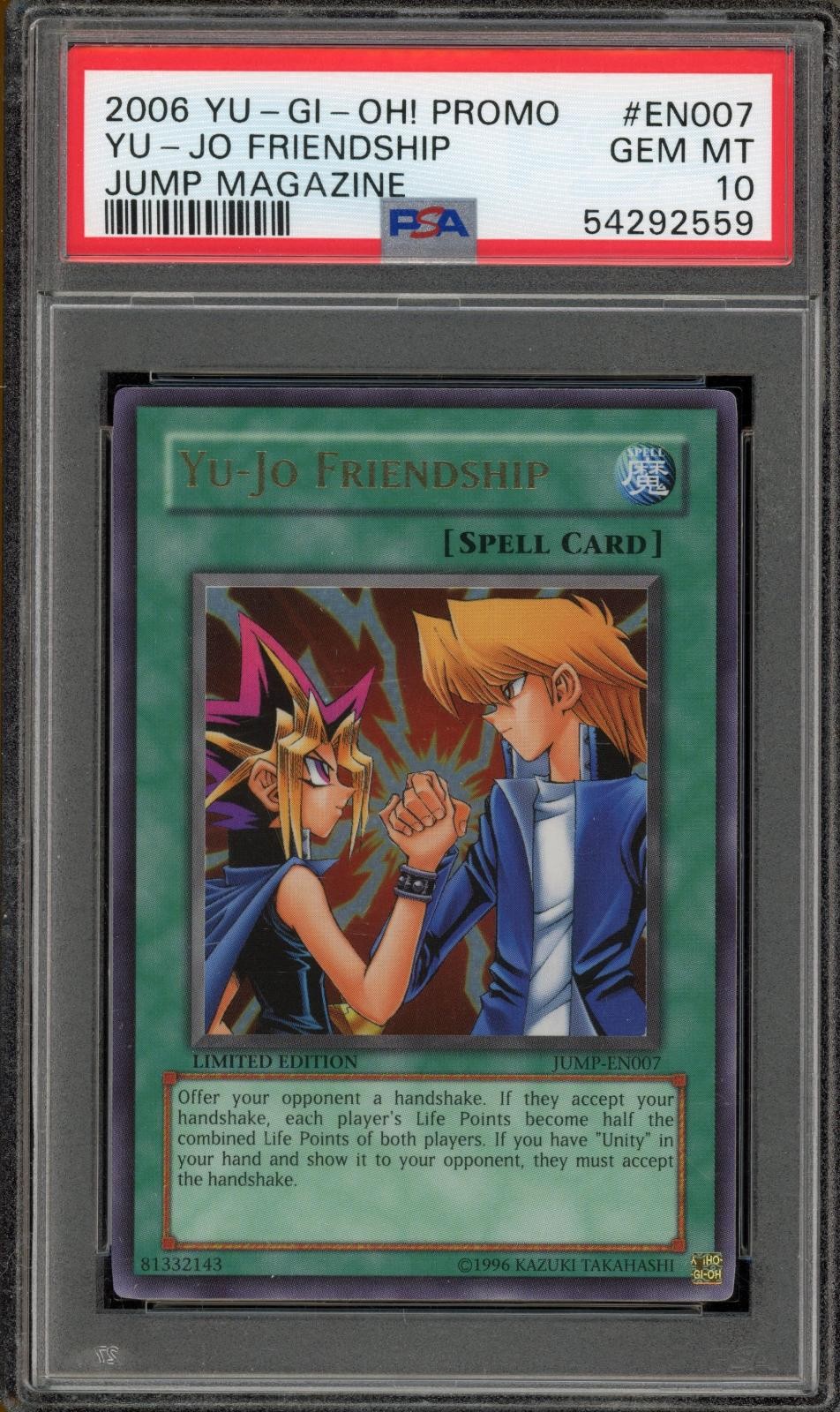 2006 YU-GI-Oh! Promo Jump Magazine YU-Jo Friendship EN007