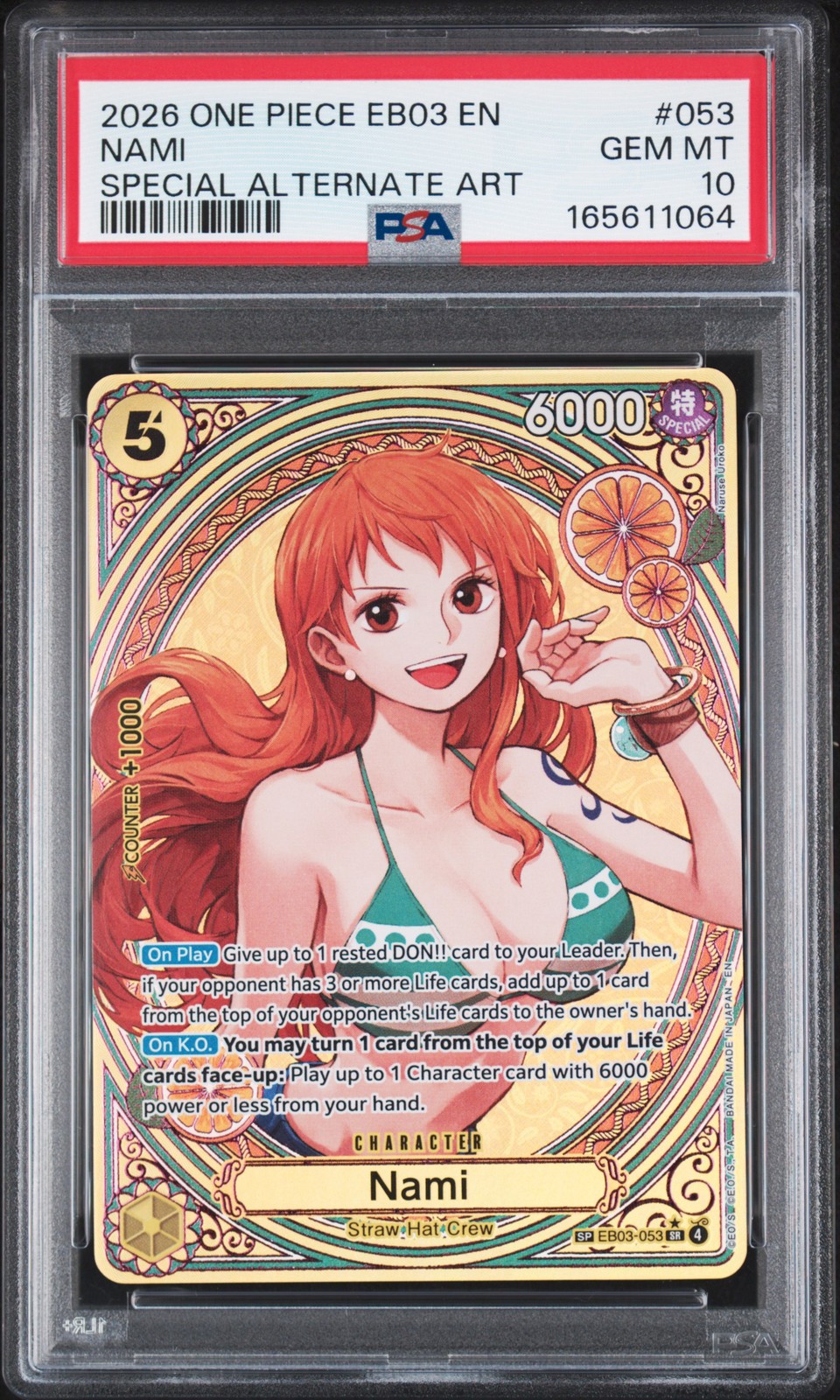 2026 One Piece EB03-Extra Booster -One Piece Heroines Edition- Nami Special Alternate Art 053