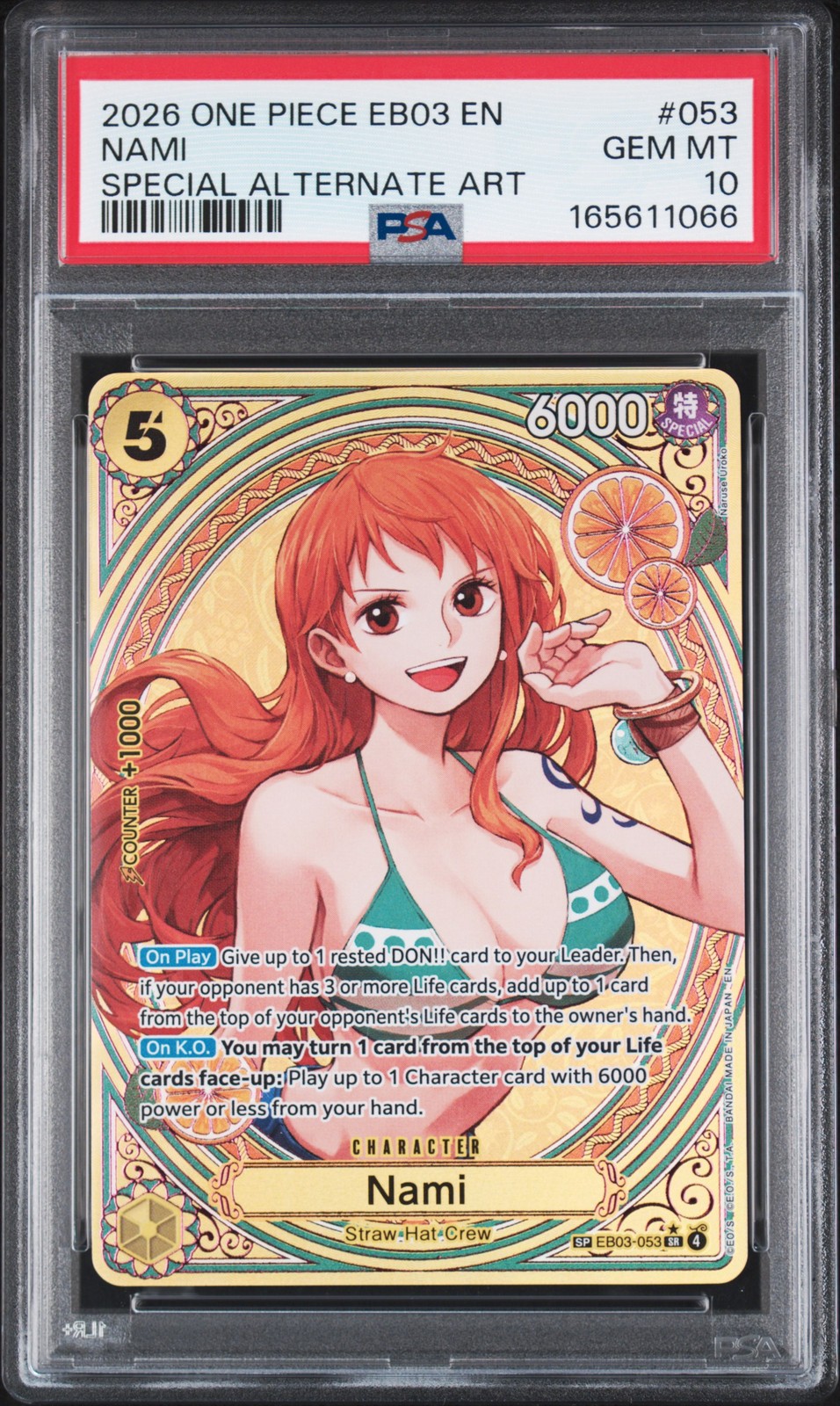 2026 One Piece EB03-Extra Booster -One Piece Heroines Edition- Nami Special Alternate Art 053