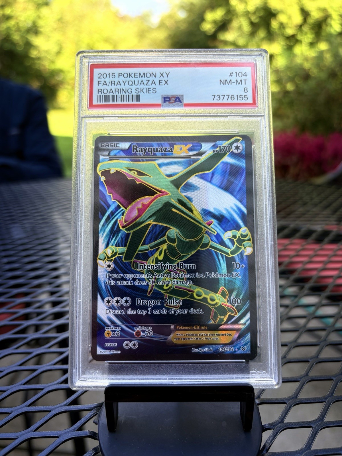 2015 Pokemon XY Roaring Skies Full Art/Rayquaza EX 104