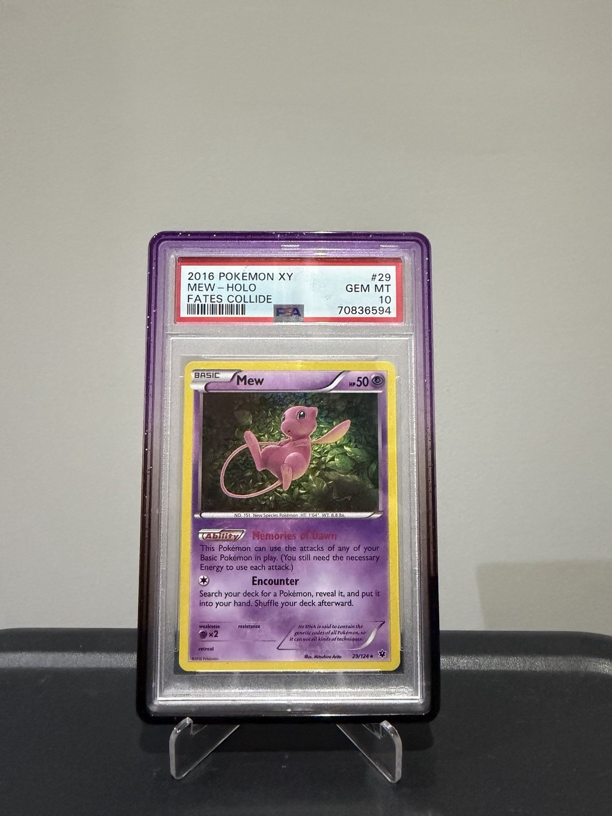 2016 Pokemon XY Fates Collide Mew-Holo 29