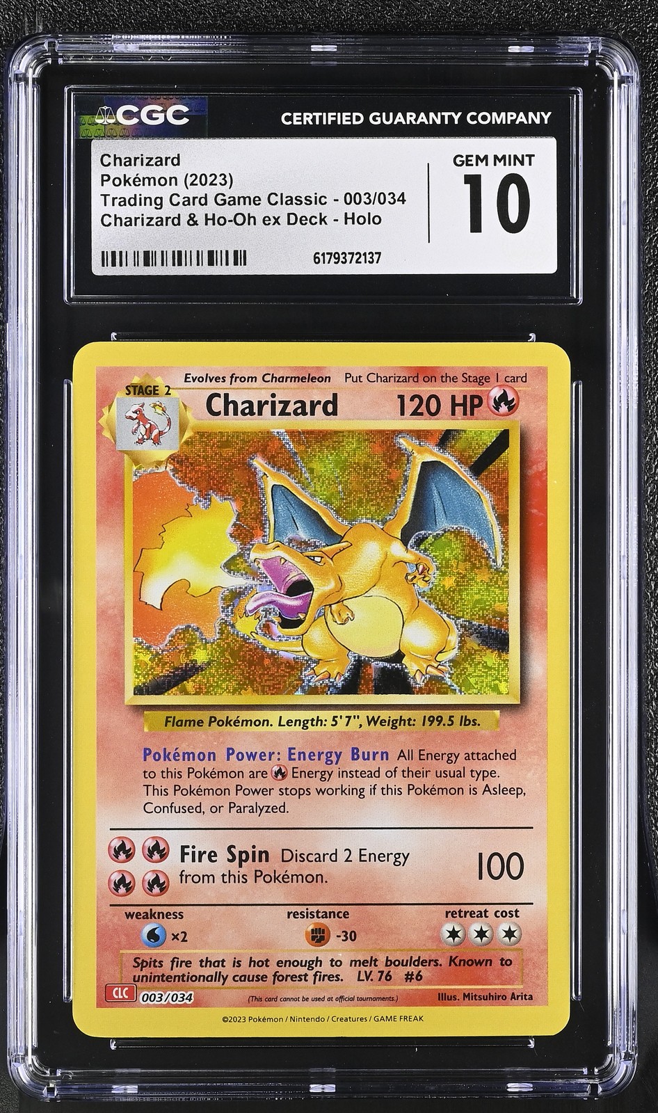 2023 Trading Card Game Classic - CLV, CLC, CLB - English Charizard Charizard & Ho-Oh ex Deck - CLC Holo 003/034