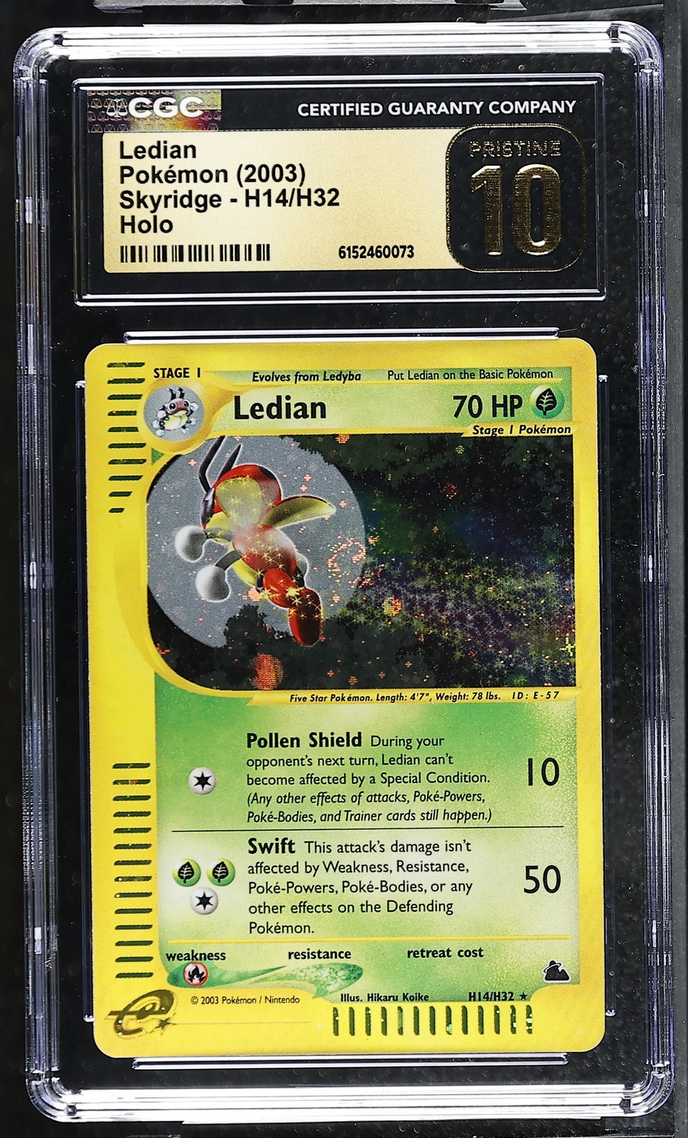 2003 Skyridge - English Ledian Rare Holo H14/H32