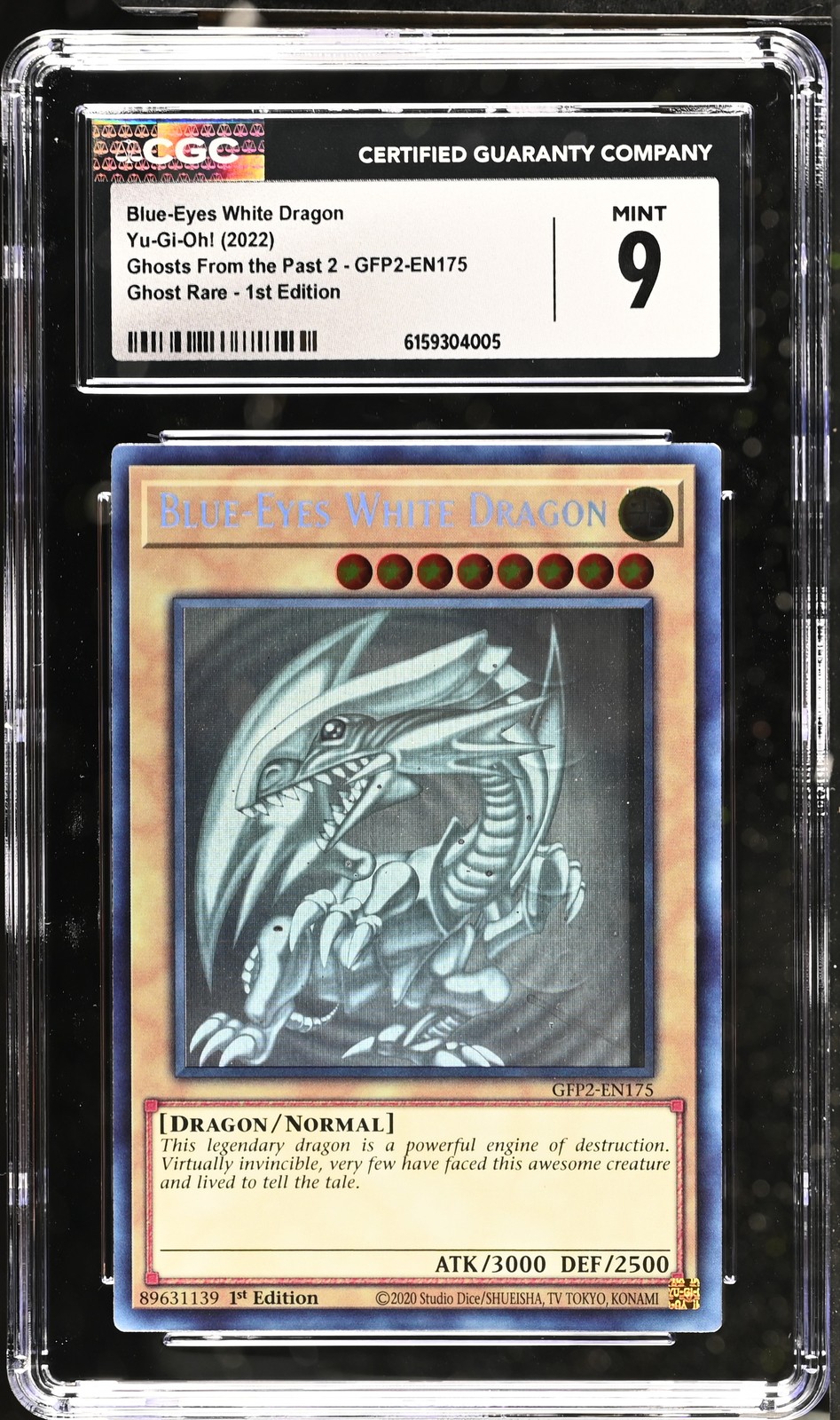 2022 Ghosts From the Past 2 - English Blue-Eyes White Dragon Ghost Rare 1st Edition GFP2-EN175