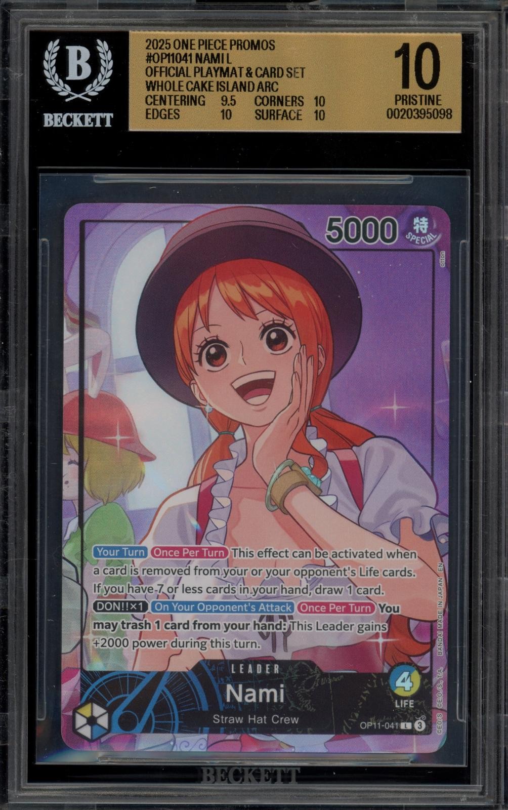 2025 One Piece Card Game Promos Nami L/(Official Playmat & Card Set -Whole Cake Island Arc-) OP11041
