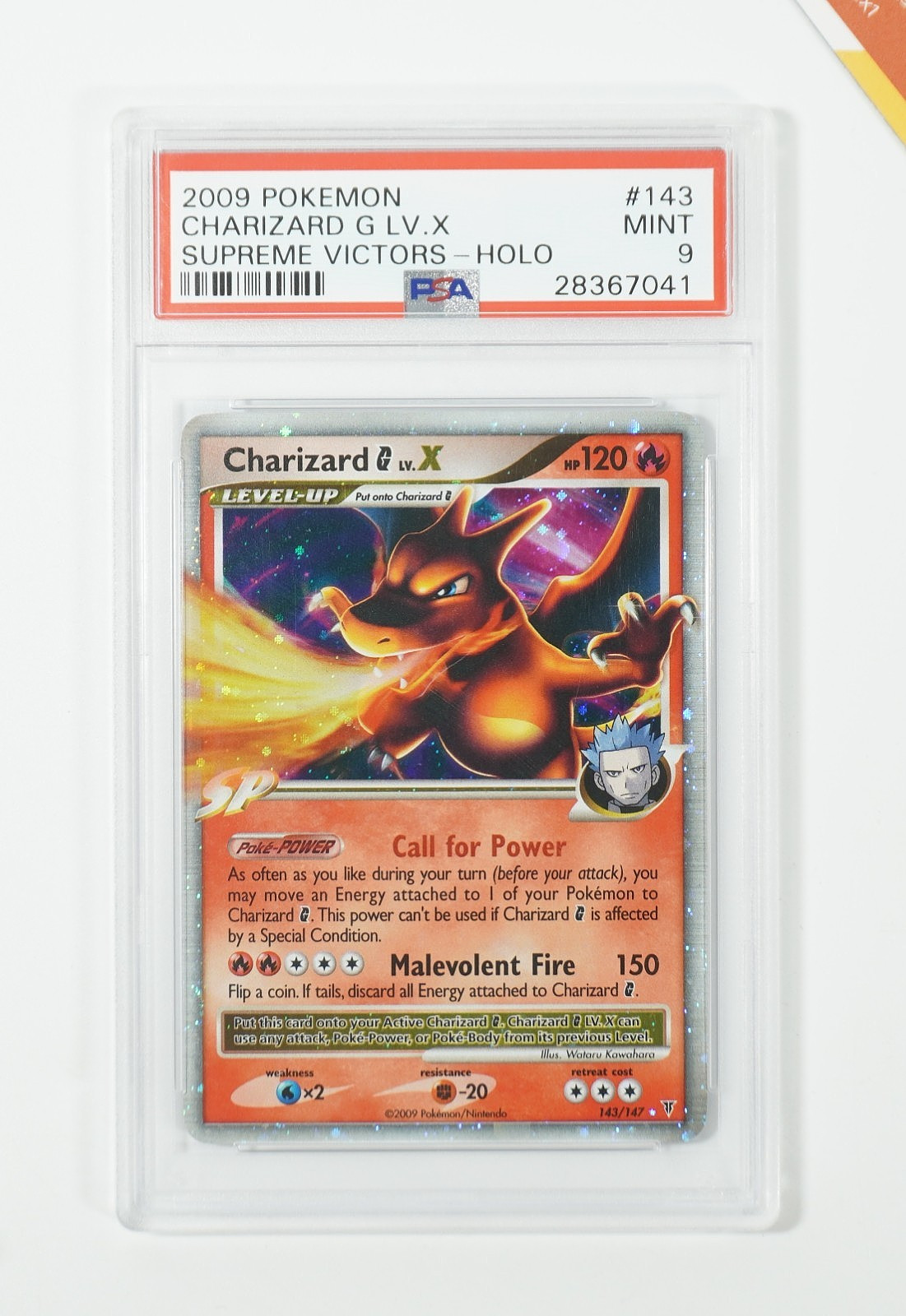2009 Pokemon Platinum Supreme Victors Charizard G LV.X-Holo 143