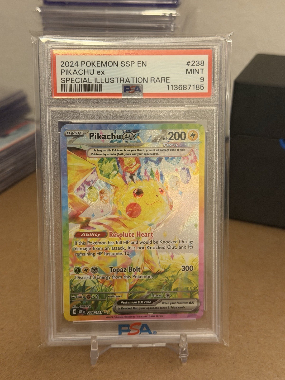 2024 Pokemon Ssp EN-Surging Sparks Pikachu EX Special Illustration Rare 238