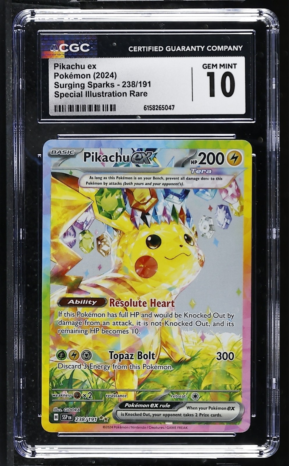 2024 Surging Sparks - SSP EN - English Pikachu ex Special Illustration Rare (Holo) 238/191